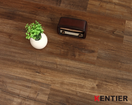B3114-EIR Surface Rigid Core SPC Flooring with Chocolate Color